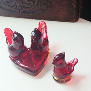 Cardinals of Love Family ~ 2 Pieces